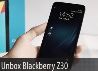 BlackBerry Z30 unpack